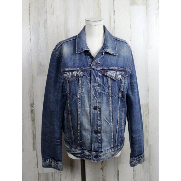 Levi Strauss & Co Denim Trucker Jacket 72334 SZ M - Picture 1 of 9